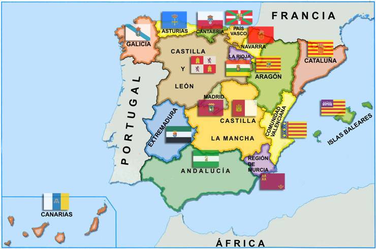 Mapa Espa&ntilde;a